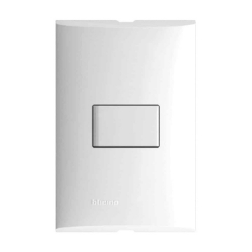 PLACA CON UN APAGADOR SENCILLO 10A 127V BLANCO BTICINO FORZA FZA511