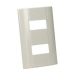 PLACA 2 U MARFIL MODUS E5N2