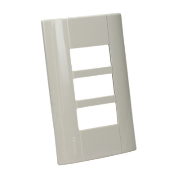 PLACA 3 U MARFIL MODUS E5N3