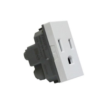 CONTACTO BLANCO POLARIZADO Y ATERRIZADO CON PROTECCION INFANTIL MODUS PRO E2023PTL