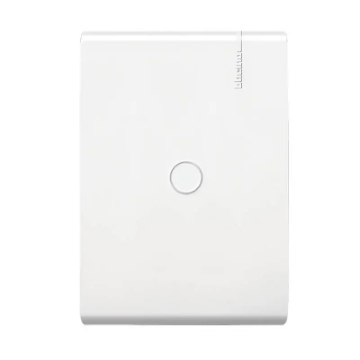 PLACA CIEGA CON PRE-RUPTURA Y CHASIS DE RESINA COLOR BLANCO MODUS PROE5N0PTL