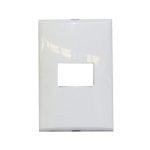 PLACA DE 1 U CON CHASIS DE RESINA COLOR BLANCO MODUS PRO E5N1PTL