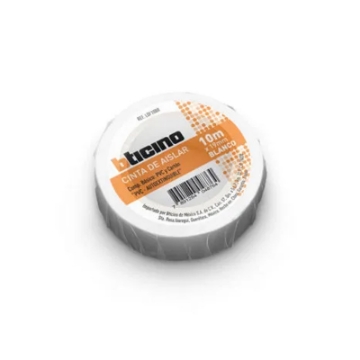 CINTA DE AISLAR COLOR BLANCO 19MM X 10 M BTICINO LDF10BR