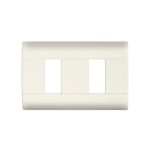 PLACA DE 2 U CON CHASIS DE RESINA COLOR MARFIL MODUS PRO E5N2PTLM