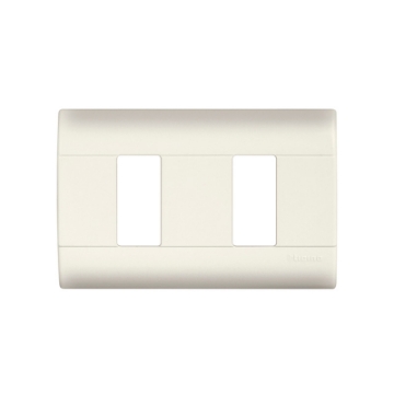 PLACA DE 2 U CON CHASIS DE RESINA COLOR MARFIL MODUS PRO E5N2PTLM
