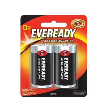 PILA D BLISTER CON 2 PILAS EVEREADY POWER PLUS