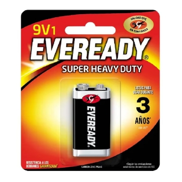 PILA 9 V CUADRADA SUPER HEAVY DUTY EVEREADY