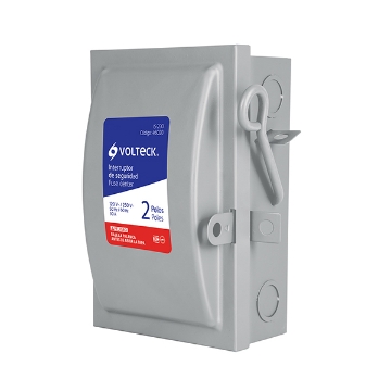 INTERRUPTOR DE SEGURIDAD 2 POLOS 30 A VOLTECH IS-230