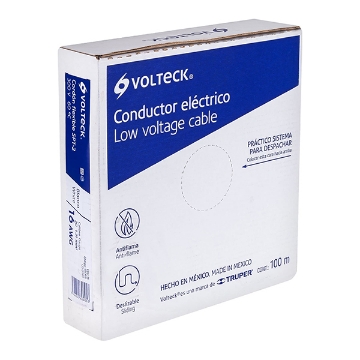 ROLLO DE 100 MT CORDON DUPLEX FLEXIBLE SPT 16 AWG VOLTECH CDU-16